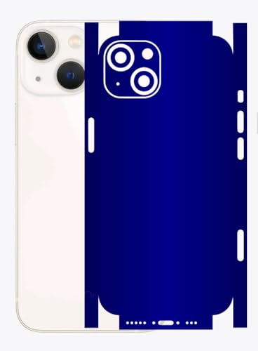 Image of AtOdds - Full Body Back Screen Guard Protector Film - Lamination Wrap Skin Sticker for iPhone 13 mini | Scratchproof Matte Finish (Design - Cobalt Blue)