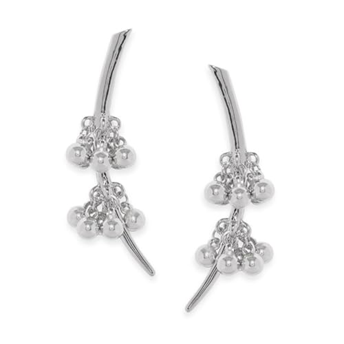 Rubans Silver-Plated Geometric Drop Earrings (B0D6RGNBZZ) Amazon Price History, Amazon Price Tracker
