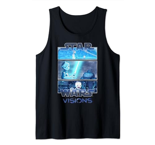 Star Wars Visions Tri Panel Logo Tank Top vêtement sans manches été style geek