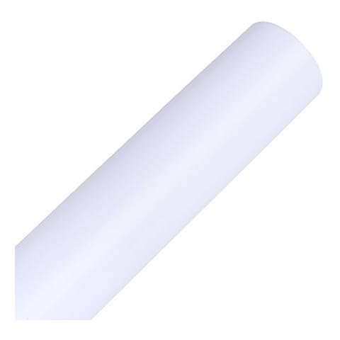 VINYL FROG Matte White Craft Vinyl Roll Self-adhesive Permanent Vinyl 30.5x305cm for Cutting Machine Cover