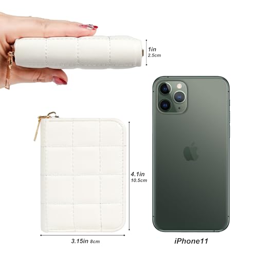 Image of Credit Card Wallet, RFID Card Case Wallet, Zipper Card Cases Holder for Men Women, RFID Blocking, KeyChain Wallet, Compact Size Card Organizer Case for Women
