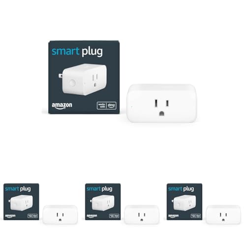 Amazon Smart Plug, Works with Alexa, Simple Setup, Endless Possibilities (4-Pack)