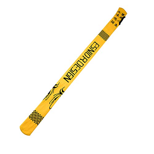 kaakaeu - Funda Protectora para caña de Pescar (Nailon, elástica, 137,1 cm), diseño de Personajes Chinos, Amarillo