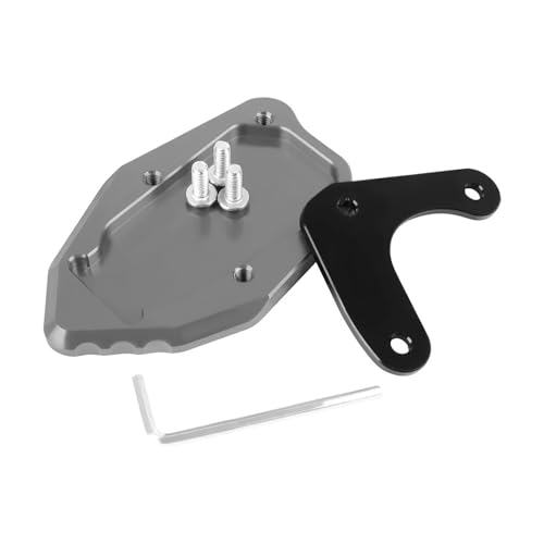 Plaque d'extension béquille pour moto pour éviter les chutes sur sol meuble