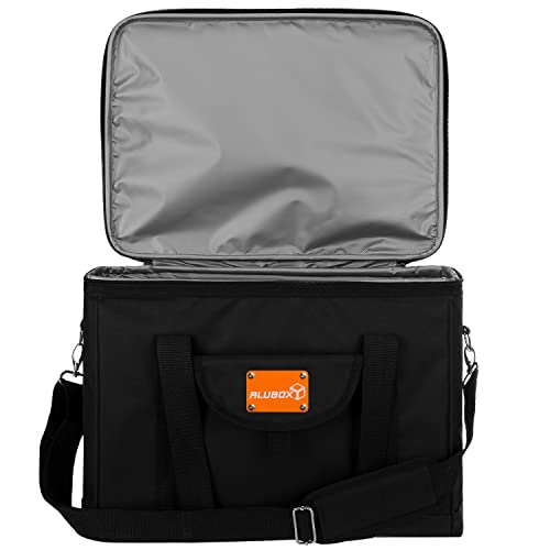 ALUBOX Picknick Kühltasche XL Black Edition 40 Liter Isoliertasche Picknicktasche Polyester schwarz 5