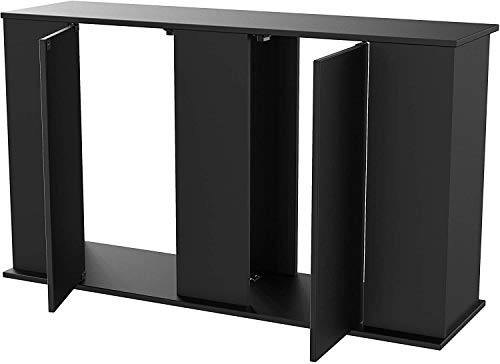 Aquatic Fundamentals 75-90 Gallon Aquarium Stand with Storage, Double Door Front Access, Black 36751-01-AMA