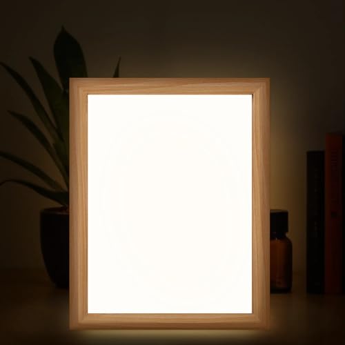 Light Up Painting, Fantastic Tree Wall Art Picture Light Mystical Tree Light Up Desktop Art Frame, 10 Brightness, USB Powered, 3 Lighting Modes, Anxiety Relief Decor Gift for Bedroom Home