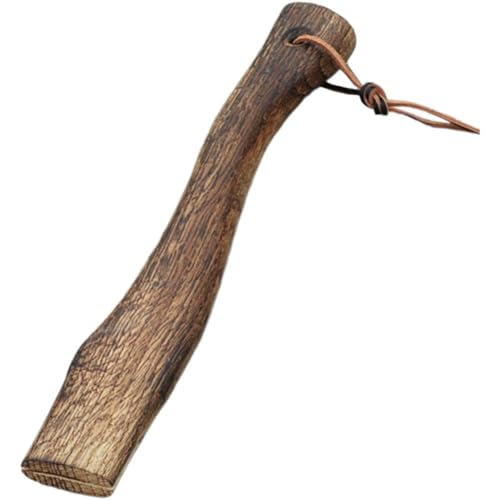 Dinntty De Hacha De Madera Maciza Curvada De Repuesto, De Hacha De Madera con Orificio para Colgar, De Hacha para Tala Aire Libre, Herramientas De Jardinería
