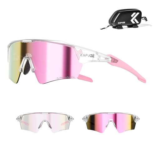 Lunettes de cyclisme homme femme KAPVOE K198 photochromiques pour sport et running