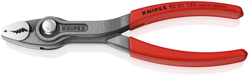 KNIPEX TwinGrip Front- und Seitengreifzange mit rutschhemmendem Kunststoff überzogen 150 mm, 82 01 150 SB