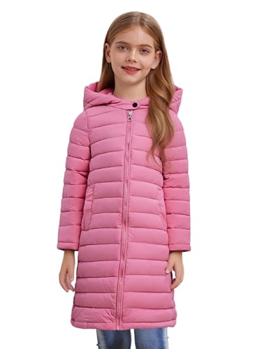 Manteau long à capuche fille pour les sorties d'hiver et loisirs