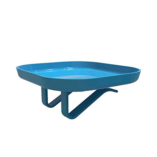 STAYPLAYT (Blue Cotton Candy) BPA Free Attachable Child's Plate | Travel Friendly | Sanitary Baby Plate…