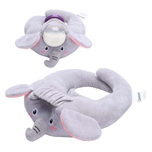 Image of WAIBIBABU Baby Bottle Holder,Self Feeding Baby Bottle Holder,Newborn Baby Bottle Holder Essentials,Baby Self Feeding Cushion for Bottle and Breastfeeding (Elephant, Medium)