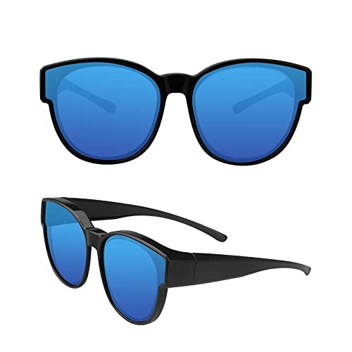 Image of Sunglasses fit over Glasses Clip On Polarized sunglasses for Prescription Glasses Flip Up Fishing Driving Glasses
