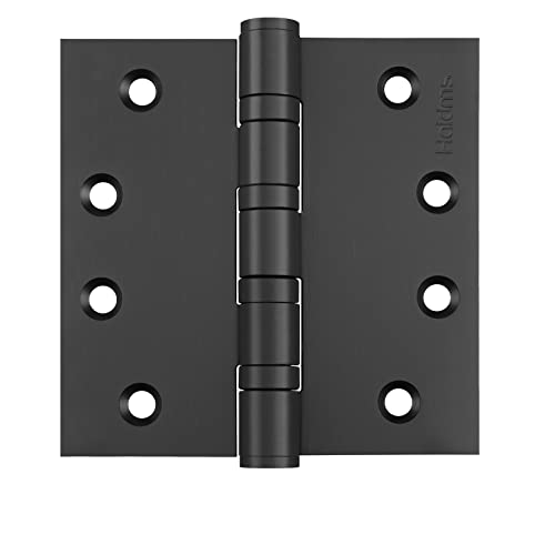 Haidms 304 Stainless Steel Matte Black 4'' Door Hinges For Exterior Doors Ball Bearing Door Hinges 4In X 4In Door Hinges With Square Corners, Heavy-Duty, 3Pack #TOP17