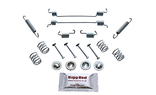 Bigg Red - Rear Drum Brake Shoe Fitting Kit - Compatible with 500, Panda 2003-2015