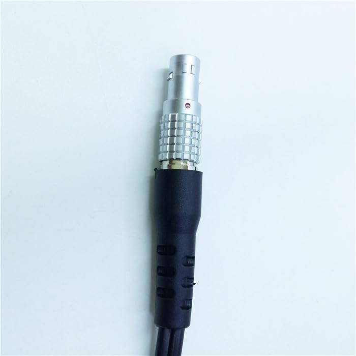 Power Cable PN 565854 for Total Station to External 12VDC CAR Battery 5PIN to Alligator Clips