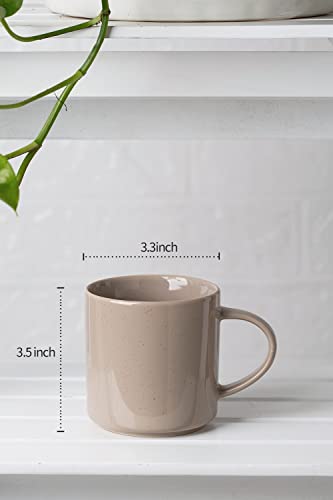 Famiware Nebula 6 Pieces Coffee Mug, 12 Oz Catering Mugs With Handle For Coffee, Tea, Cocoa, Milk, Cinnamon Brown #TOP2