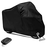 Genérico Cubierta Impermeable para Motocicleta, Protector Universal de Moto en Color Negro, Funda Resistente al Agua...