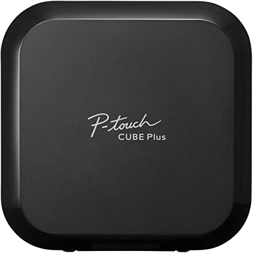Image of Brother P-Touch Cube Plus PT-P710BT Versatile Label Maker, Black - Bluetooth Wireless and USB Wired Connectivity - Design & Print Personalized Labels, Lightweight and Portable, Auto Cutter