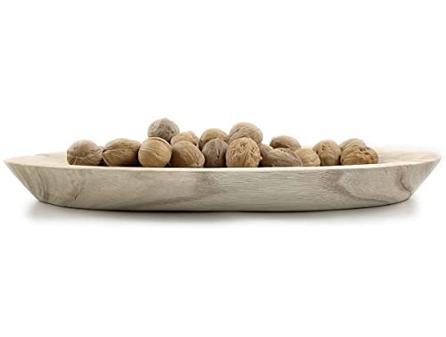 EWEIGEER Wooden Fruit Dough Serving Bowl Hand-Carved Root Bowls Creative Living Room Real Wood Candy Bowl 15.8