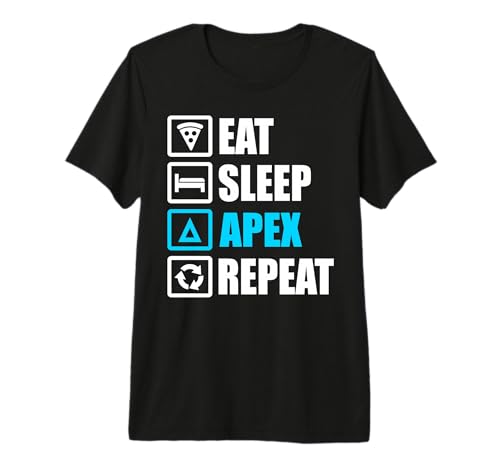 Eat Sleep Apex Repeat Shirt Funny Motivational Gift Premium Tri-Blend T-Shirt