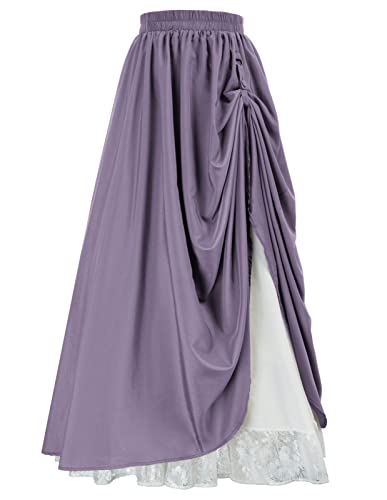 Jupe Renaissance Scarlet Darkness pour Fête Médiévale et Costume Cosplay Gothique