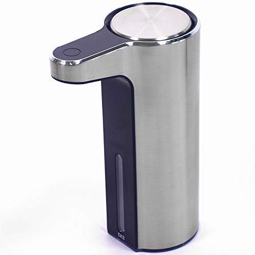 EKO EK6088F-MT Aroma Soap Dispenser, Automatic Foam Type, Silver, 3 Levels, Detergent Clogging Prevention, Internal Cleaning Function, USB Charging
