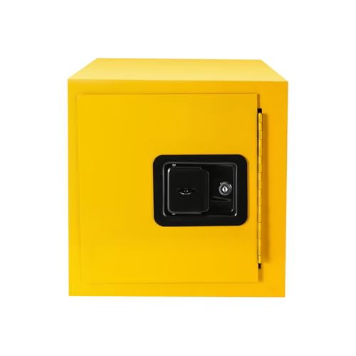 BGYUHWQ 2gal Flammable Storage Cabinet 13 x 13x 13 inch Industry Safety Cabinet, Hazardous Storage Cabinets for Industry and Home