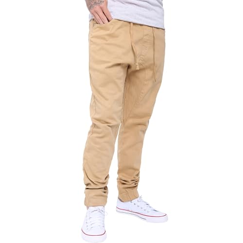 Men's Stretch Twill Jogger Pants – Drop Crotch, Drawstring, Lightweight Cargo for Hiking and Jogging Pants4