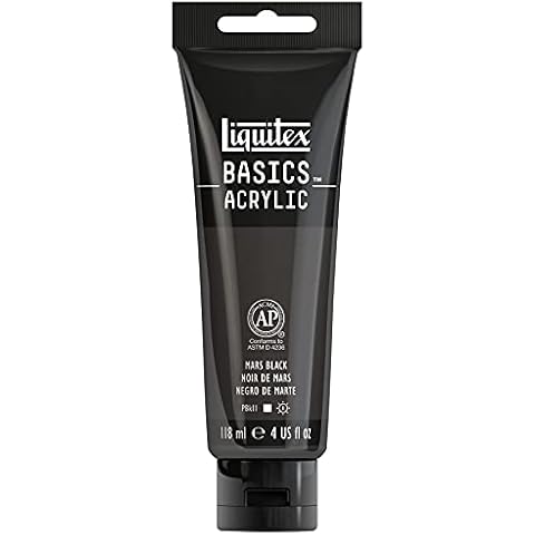 Liquitex Basics Acrylic, 118 ml Tube - Mars Black Cover