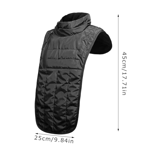 Cache-cou et poitrine de moto en textile technique isolant et finitions confort - 5