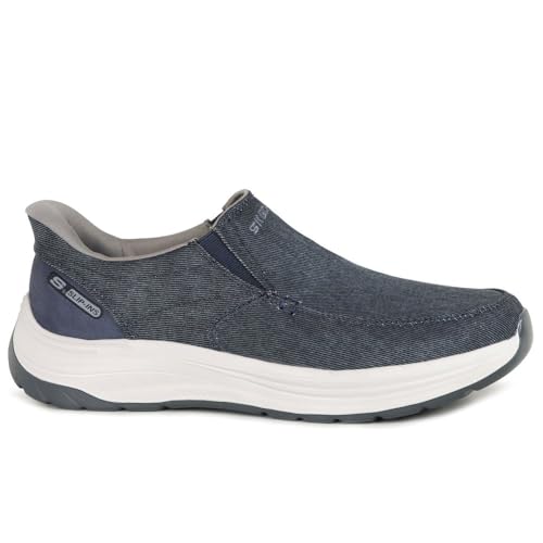 Skechers - Mens Relaxed Fit: Decklan - Gulliver Slip On Shoes, Color Navy, Size: 12 M US2