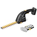 HEINPRO Hedge Trimmer Cordless Compatible with DEWALT 20V MAX Battery 2-in-1 Small Electric Bush Trimmers and Grass Shears for Gardening, Tree, Shrub Trimmer (Tool only)