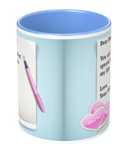 Image of NH10 DEISGNS Raksha Bandhan Gifts Pack for Brother, Combo Gift Pack of Designer Rakhi, Printed Coffee Mug, Happy Raksha Bandhan Greeting Card, Roli Chawal Combo Set (Pack of 5)(RMCKRCG704)