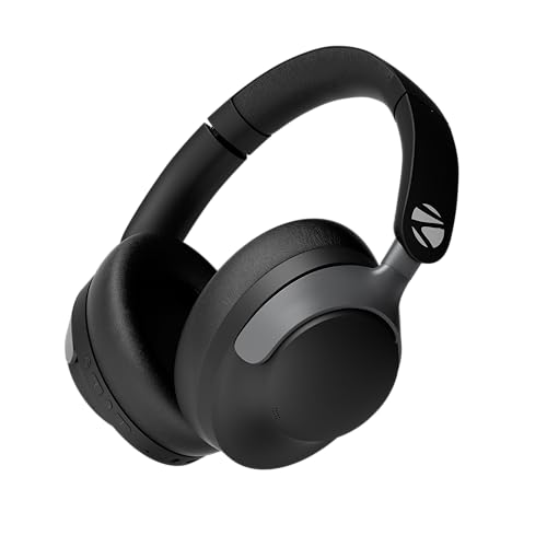 ZEBRONICS SILENCIO 111, Wireless Headphone, Hybrid ANC (50dB), 55*Hrs Backup, Transparency Mode, 40mm Titanium Drivers, 3 EQ Modes, ENC, Gaming Mode, 