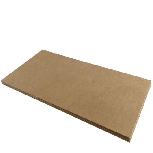 Trustleaf 3mm Sheets of Value MDF 300mm x 600mm - SECONDS - Approx 1ft x 2ft - Pack of 5