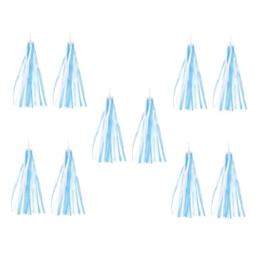 POPETPOP 5 Pares serpentina de bicicleta fitas de scooter navios a vapor arco-íris lambreta bicicletas serpentinas de bicicleta flâmulas de borla de scooter vintage acessórios suprimentos