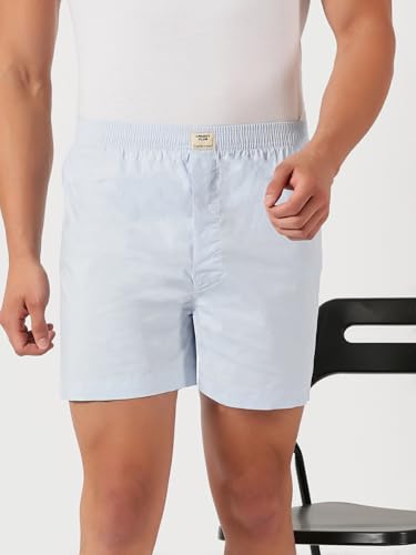 Image of Thomas Scott Men's | Cricket Club | Regular Fit | 100% Cotton | Casual | Woven | Boxer | Shorts | Pack of 3