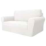 sofa dos plazas blanco ikea ALTO ESTIRAMIENTO: la funda mágica del sofá MAXIJIN está hecha de tela de alta densidad 95% poliéster y 5% elastano. Es muy elástico, por lo que se adapta fácilmente a la mayoría de los sofás, como sofás pequeños o extra grandes con cojines en forma de T, sofás con cojines tipo caja, etc. Y no se deformará debido a la alta capacidad de recuperación elástica. La tela más gruesa mejorada es duradera para una larga vida útil, también se siente cómoda, suave, transpirable y sin arrugas