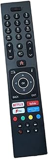RC43137P Universal Remote Control for Luxor Bush Digihome Finlux Electriq Smart TV with Netflix/Youtube/Freeview Play/Prime Video