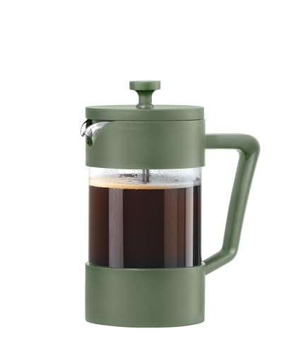 Oggi Borosilicate Glass French Press Coffee Maker (20oz)- 5 Cup Capacity