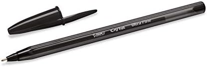 Bic Crystal Exact Fine Point Pens (0.7 mm) - Black, Box of 20