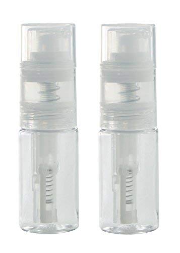 JUVITUS 1 oz Clear Fine Mist Spray Powder Bottle Top (2 Pack)