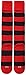 adidas Agron Socks Metro IV Soccer Socks, Power Red/Black, Small