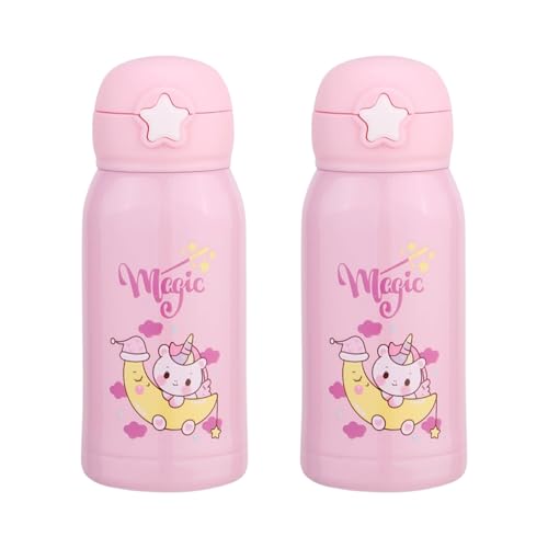 Image of Clay Craft VACBOTT Kids Double Walled 18 Hours Hot and 24 Hours Cold Water Bottle-550ML, 2-Piece Steel Bottles for Travelling|BPA-Free|Leak Proof|BIS Certified|1Year Limited Warranty