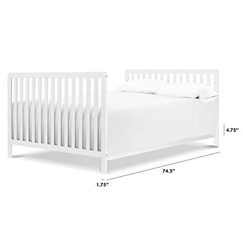 Image of DaVinci Hidden Hardware Twin /Full-Size Bed Conversion Kit (M5789) in White
