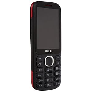 BLU Jenny TV 2.8 T276T Unlocked GSM Dual-SIM Cell Phone w/ 1.3MP Camera – Unlocked Cell Phones – Retail Packaging – (Black Red)