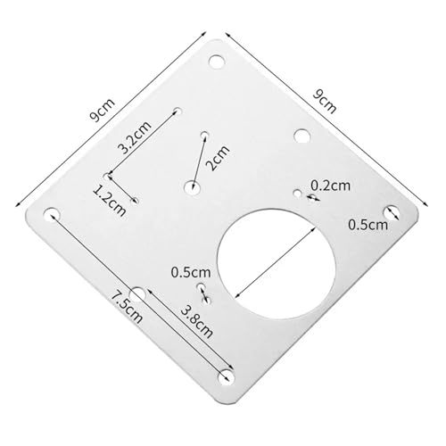 Placa de reparación de bisagra para arreglar puertas sueltas de armarios 6