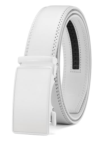 Image of CHAOREN Mens Leather Ratchet Belt - 1 3 /8 inch for Dress Pants